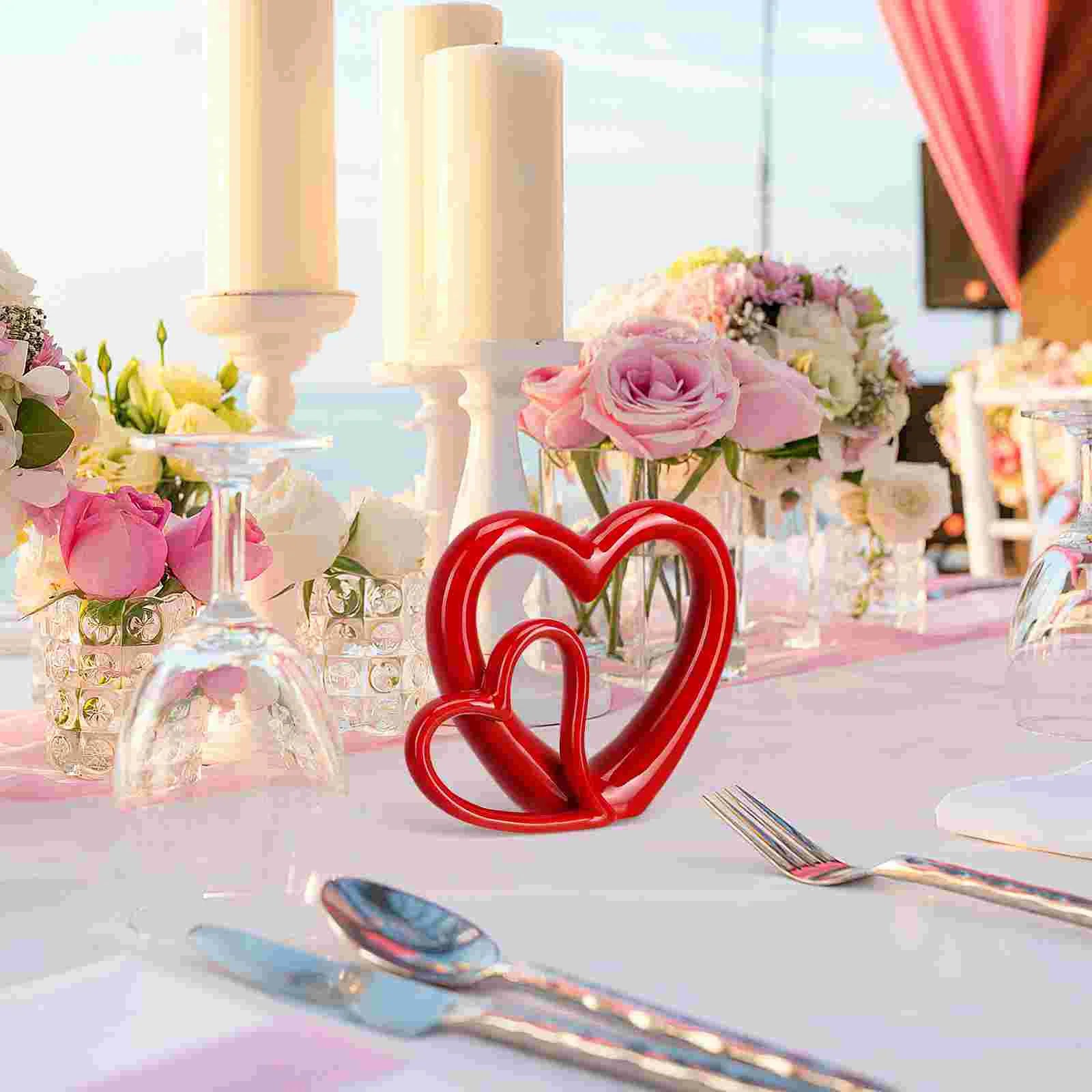 Romantic Ceramic Heart statue