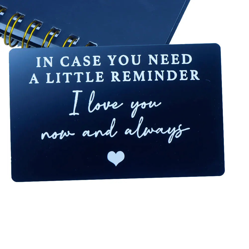 I Love You wallet card