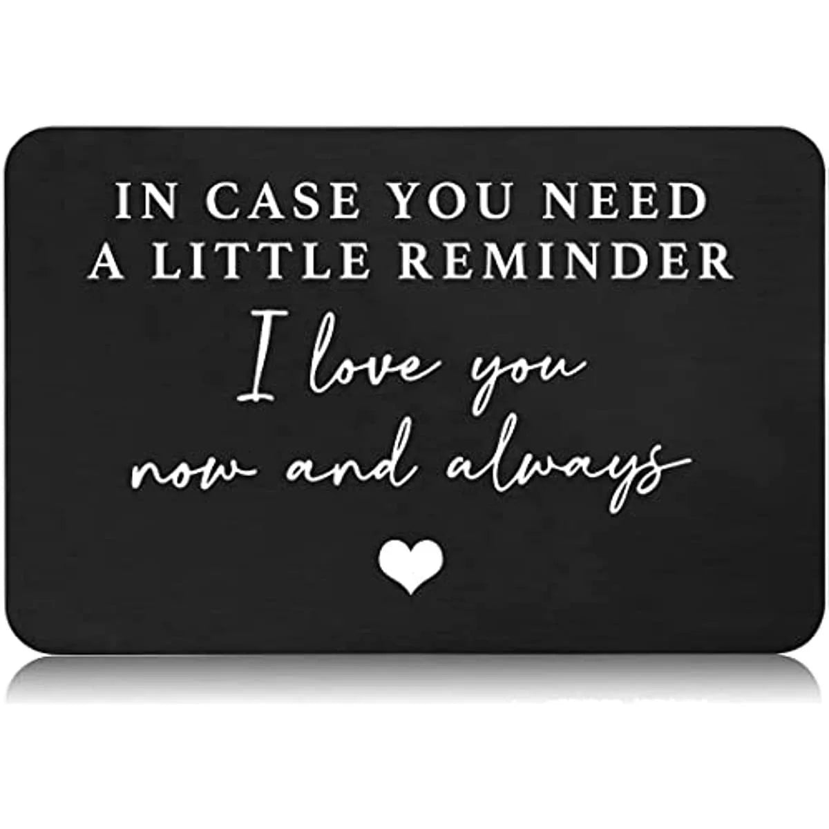 I Love You wallet card