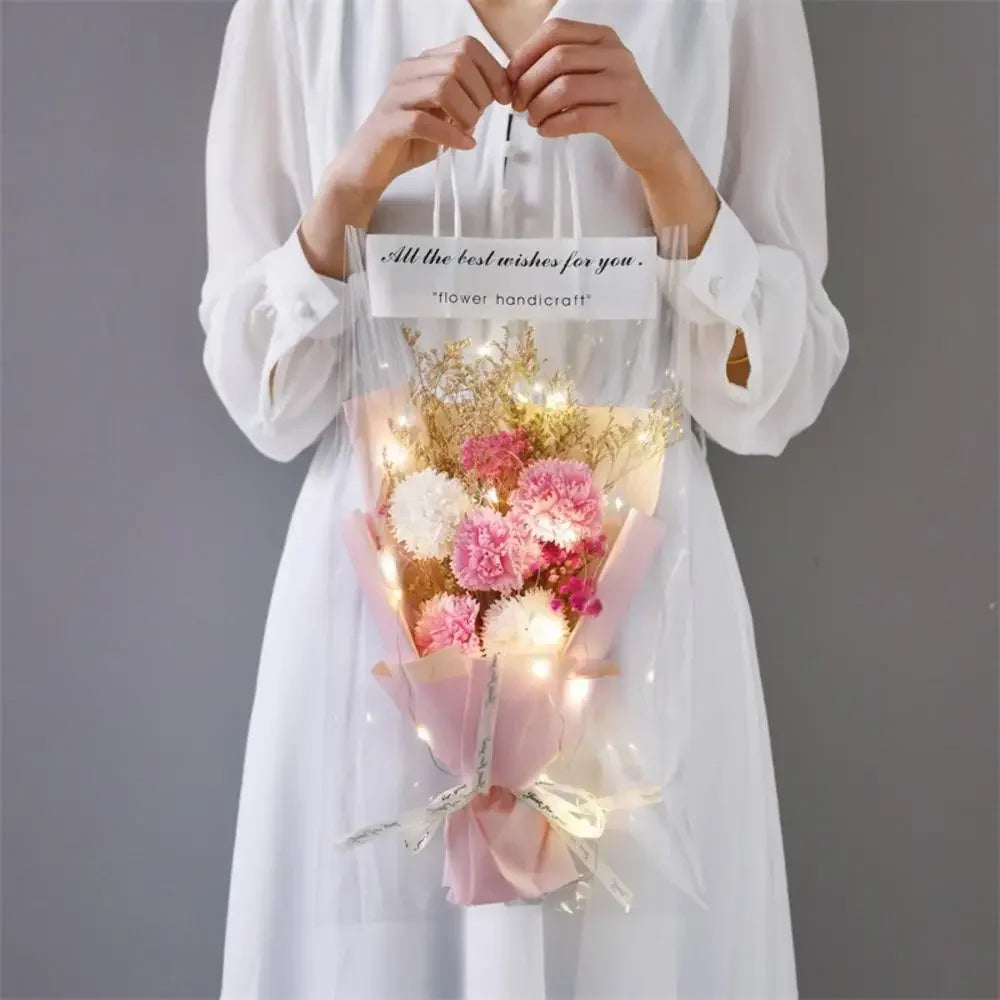 Creative Gift Dried Flowers Carnations Sunflowers Soap Roses Gift Giving Simulated Flower Gift Box 520 Bouquet Finished Products