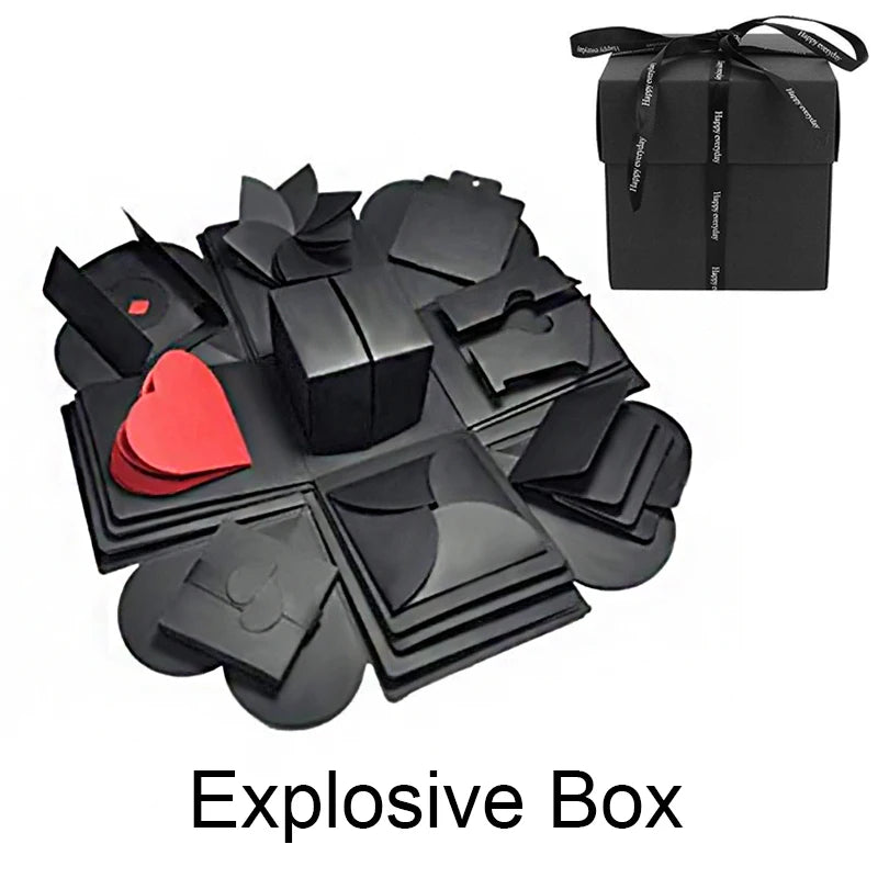 Hot Surprise Party's Love Explosion Box Gift for Anniversary Scrapbook DIY Puzzle Handmade Valentine'S Day Love Explosion Box