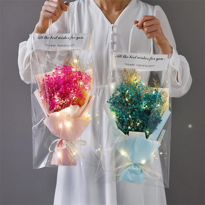 Creative Gift Dried Flowers Carnations Sunflowers Soap Roses Gift Giving Simulated Flower Gift Box 520 Bouquet Finished Products