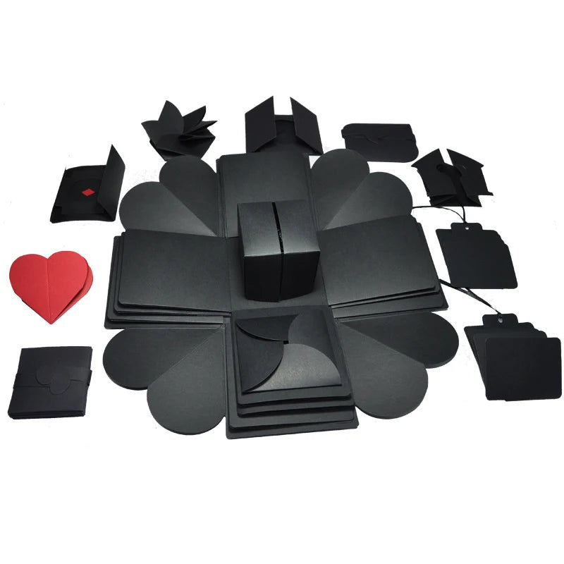 Hot Surprise Party's Love Explosion Box Gift for Anniversary Scrapbook DIY Puzzle Handmade Valentine'S Day Love Explosion Box
